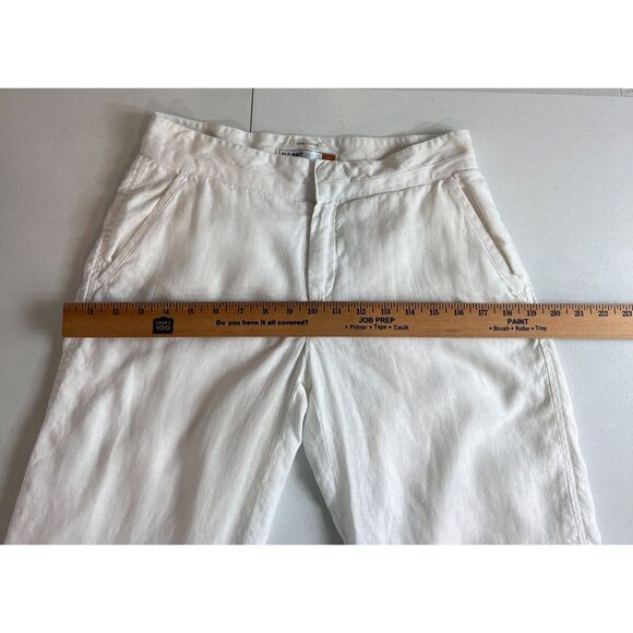 Old Navy Women's 100% Linen Capri Pants Just Below Waist Lined Size 4 - Picture 8 of 11